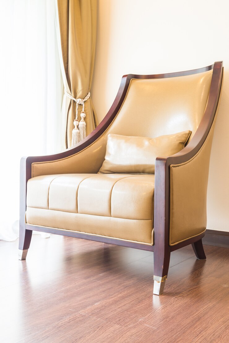 Leather Pouf Ottoman