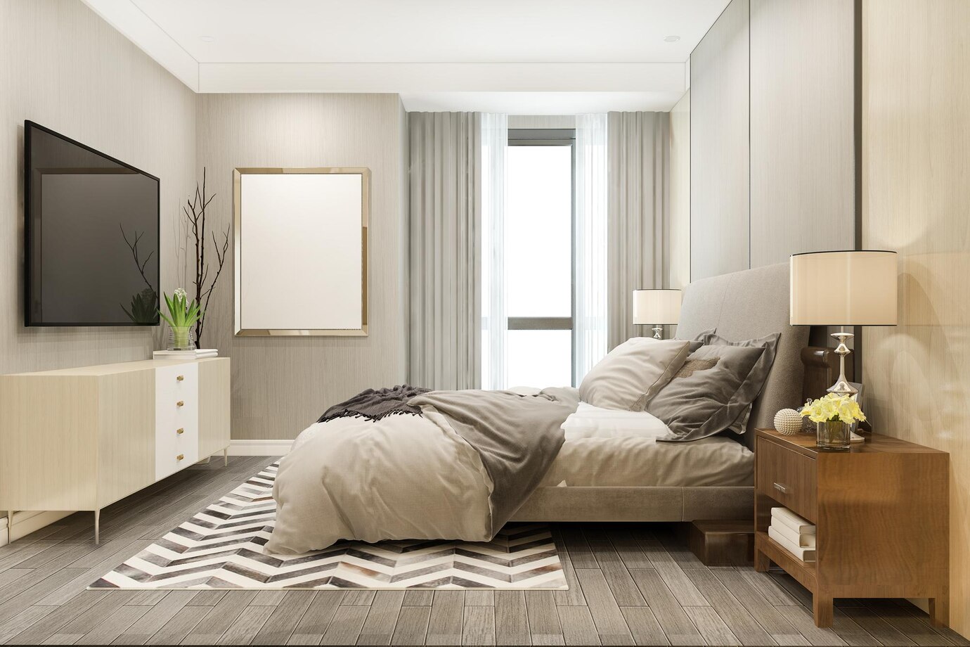 Luxury King Size Bed