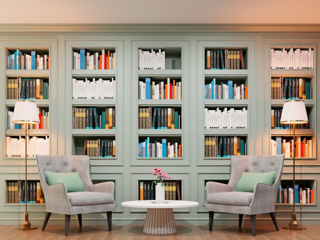 Rustic Wooden Bookshelf