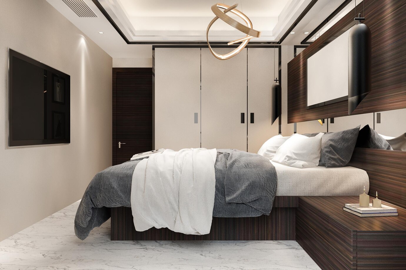 Wooden Platform Bed